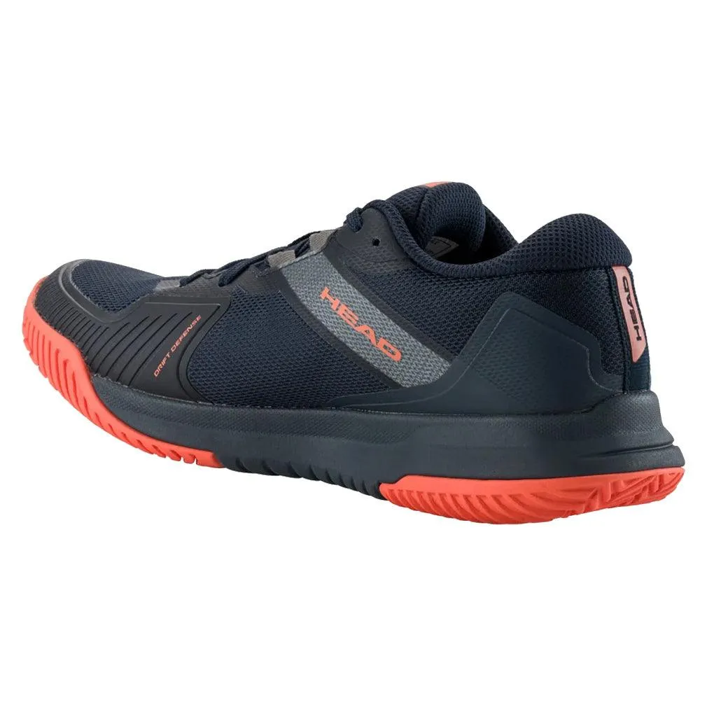 Juniors Sprint Pro 4.0 Clay Tennis Shoes Dark Blue and Red