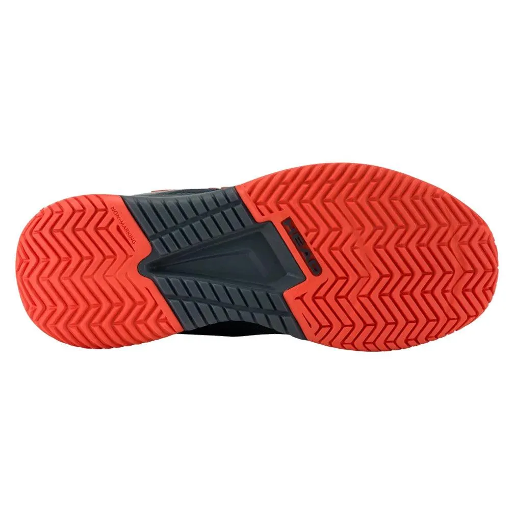 Juniors Sprint Pro 4.0 Clay Tennis Shoes Dark Blue and Red