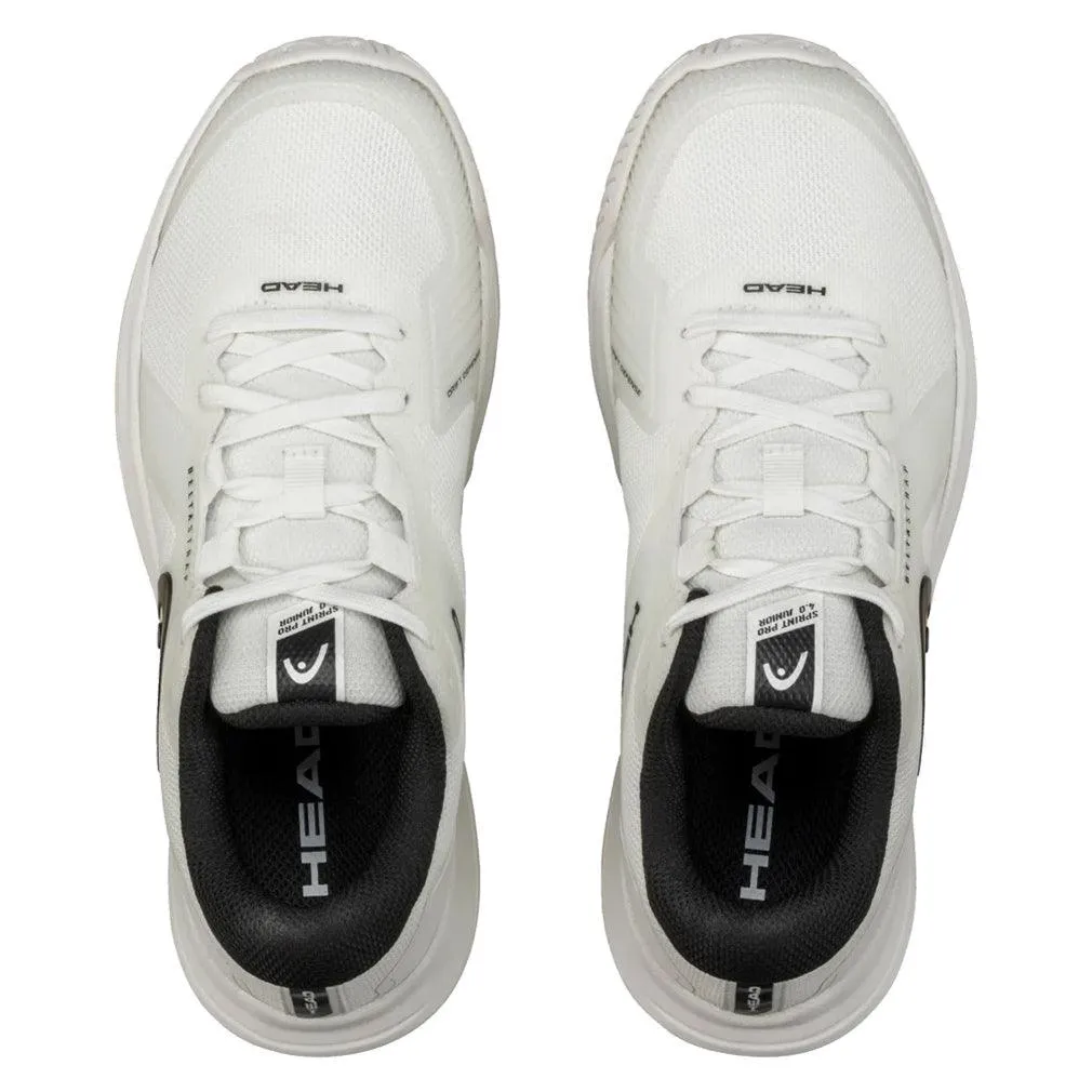 Juniors Sprint Pro 4.0 Tennis Shoes White and Black