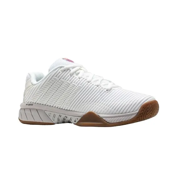 K-Swiss Hypercourt Express 2 Bright White & Gum Women's Indoor Court Shoes