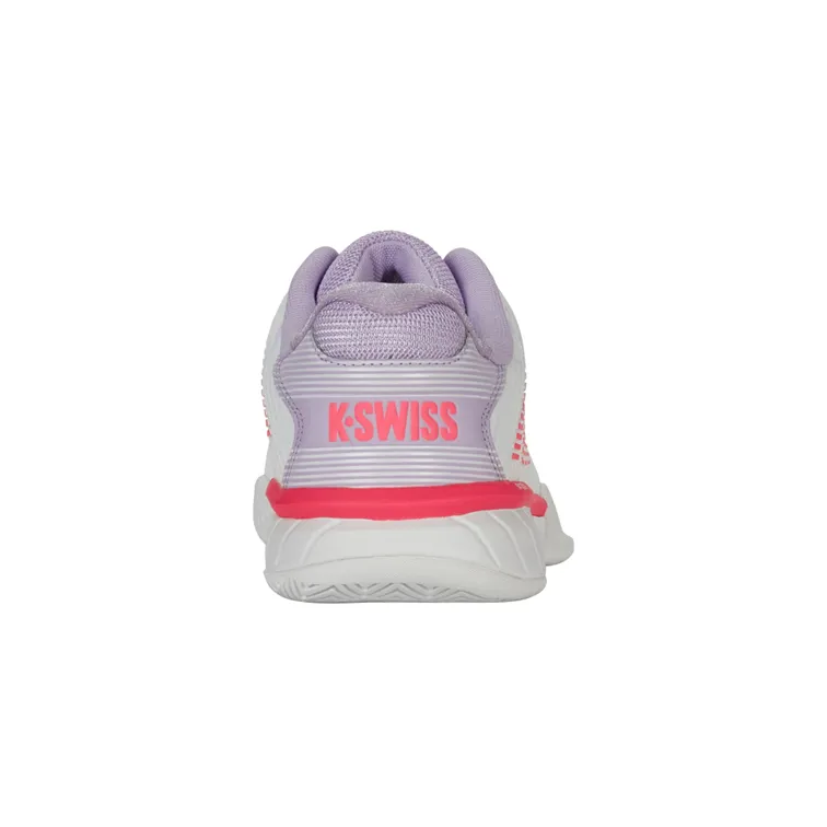 K-Swiss Hypercourt Express 2 Bright White/Orchid Petal/Neon Blaze Women's Tennis Shoes