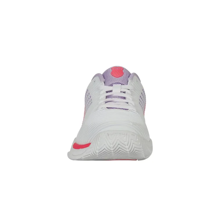 K-Swiss Hypercourt Express 2 Bright White/Orchid Petal/Neon Blaze Women's Tennis Shoes