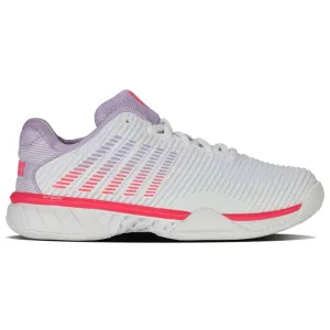 K-Swiss Hypercourt Express 2 Bright White/Orchid Petal/Neon Blaze Women's Tennis Shoes
