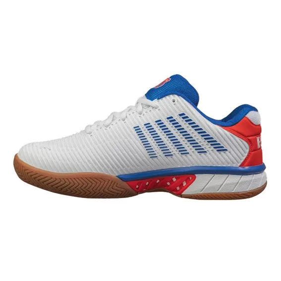 K-Swiss Hypercourt Express 2 White & Red Men's Indoor Court Shoes
