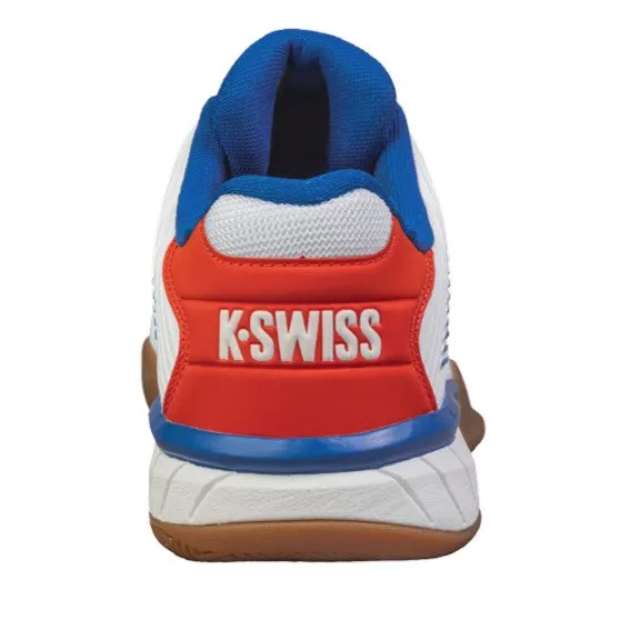 K-Swiss Hypercourt Express 2 White & Red Men's Indoor Court Shoes