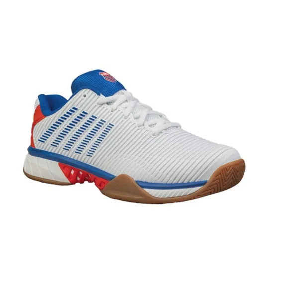 K-Swiss Hypercourt Express 2 White & Red Men's Indoor Court Shoes