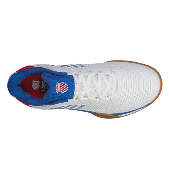 K-Swiss Hypercourt Express 2 White & Red Men's Indoor Court Shoes