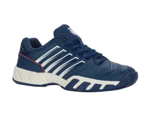 K-Swiss Men's Bigshot Light 4 Tennis Shoes in Blue Opal/Blanc De Blanc/Lollipop