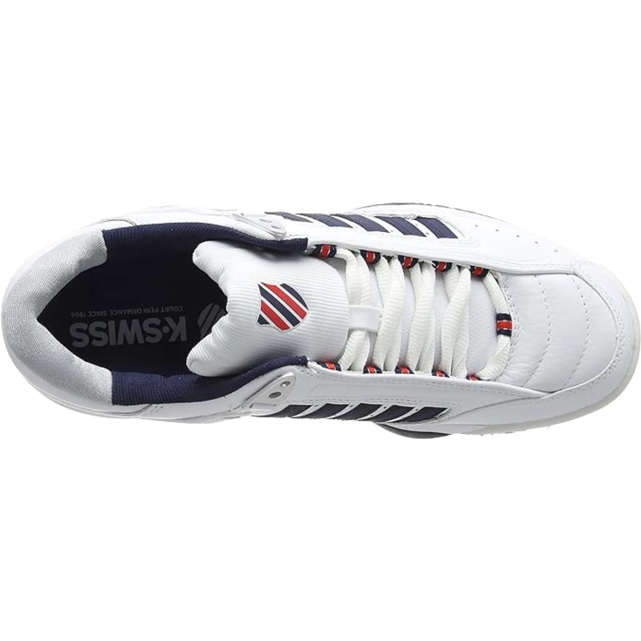 K-Swiss Mens Defier RS - White/Dress Blues/Fiery Red