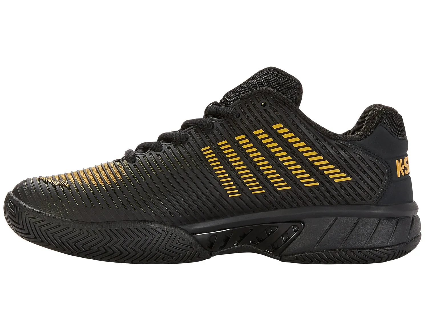 K-Swiss Men's Hypercourt Express 2 Tennis Shoes in Moonless Night/Amber Yellow