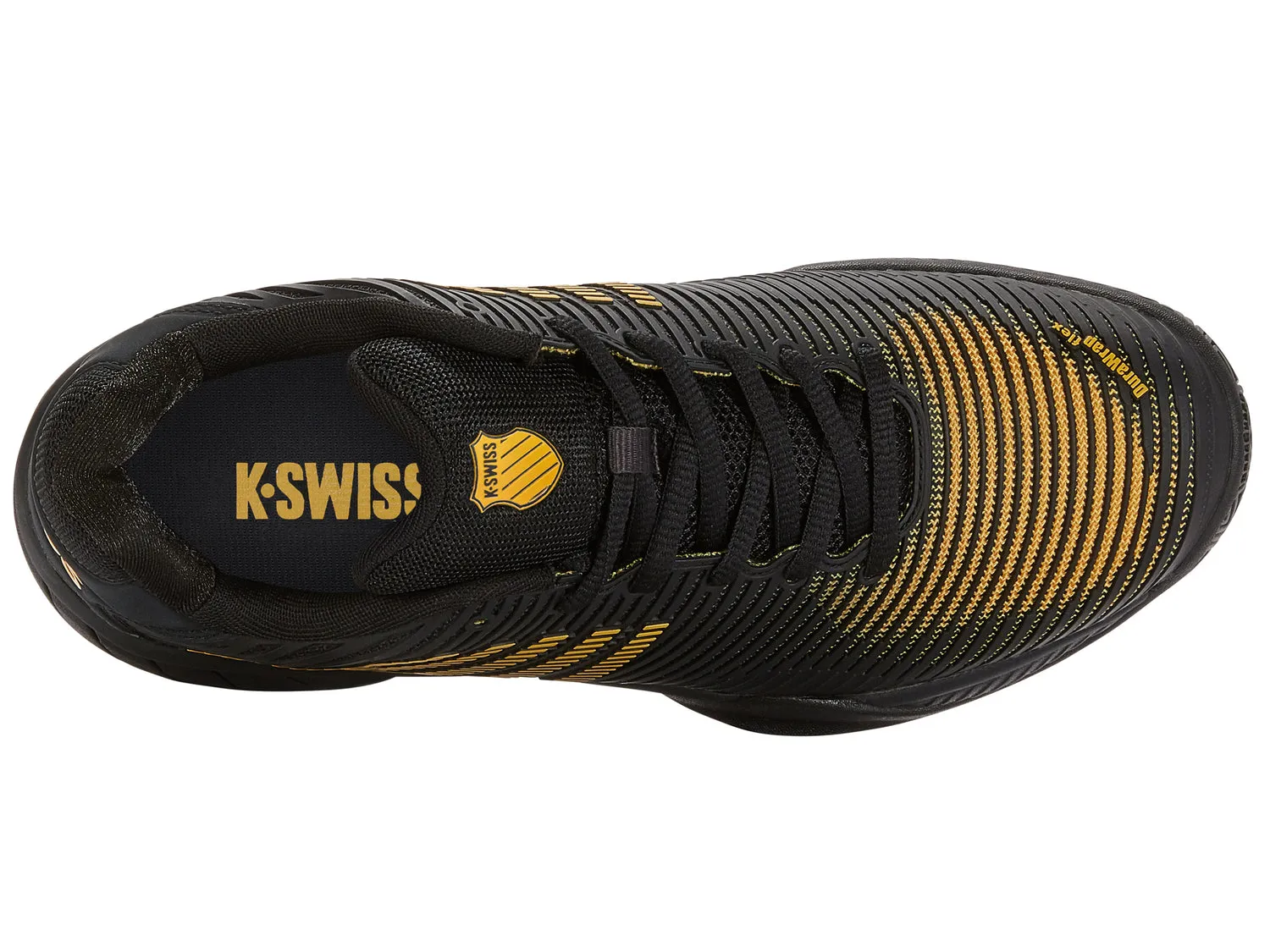 K-Swiss Men's Hypercourt Express 2 Tennis Shoes in Moonless Night/Amber Yellow