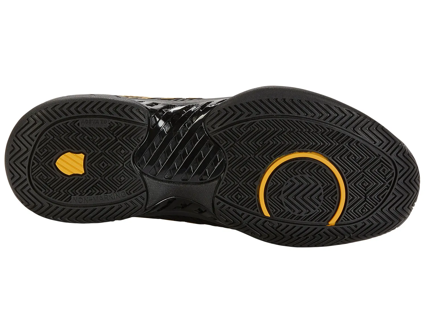 K-Swiss Men's Hypercourt Express 2 Tennis Shoes in Moonless Night/Amber Yellow