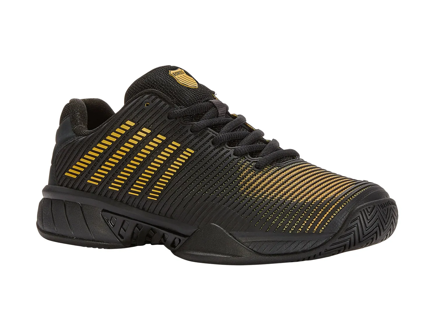 K-Swiss Men's Hypercourt Express 2 Tennis Shoes in Moonless Night/Amber Yellow