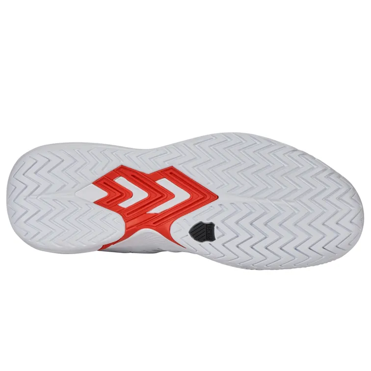 K-Swiss Ultra Court White, Black, and Mars Men's Tennis Shoes