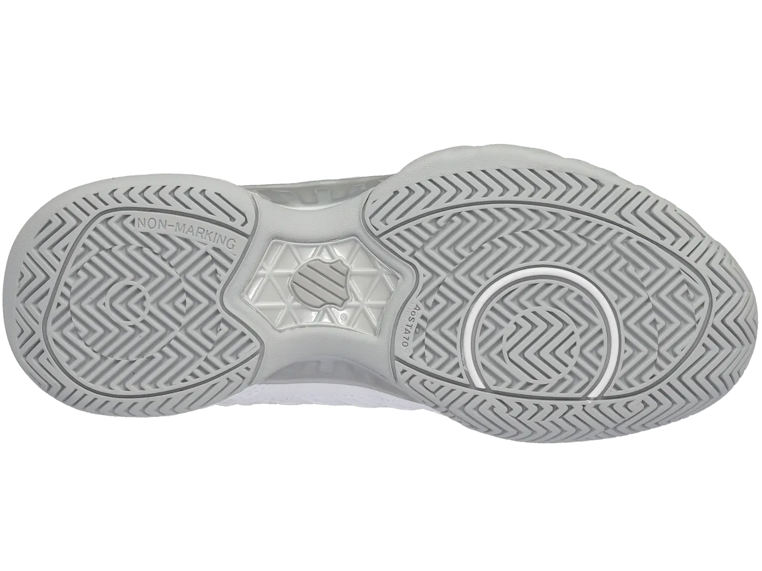 K-Swiss Varsity Bigshot Light 4 VARSITY Tennis Shoes in White/High-Rise/Silver