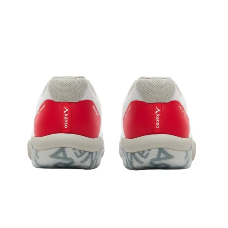 Kanso DragonFly Grey & Red Indoor Court Shoes