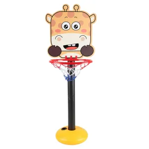 Kids Basketball Hoop Stand, Adjustable Height, Mini Kids Basketball Goal Toy with Ball & Pump, Toddler Basketball Hoop Stand for Boys Girls Toddlers Age 3 Up