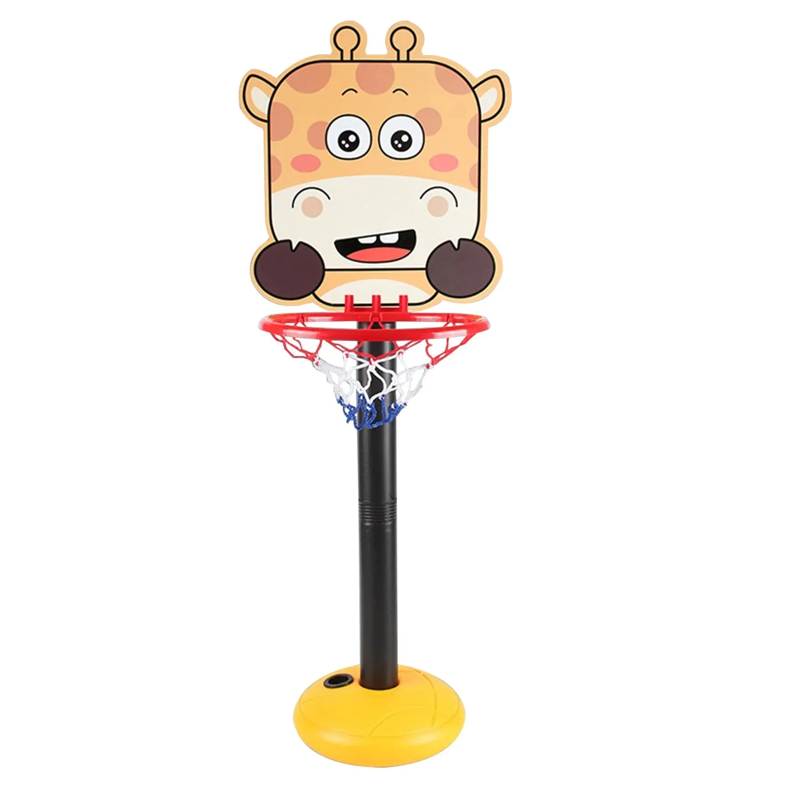 Kids Basketball Hoop Stand, Adjustable Height, Mini Kids Basketball Goal Toy with Ball & Pump, Toddler Basketball Hoop Stand for Boys Girls Toddlers Age 3 Up