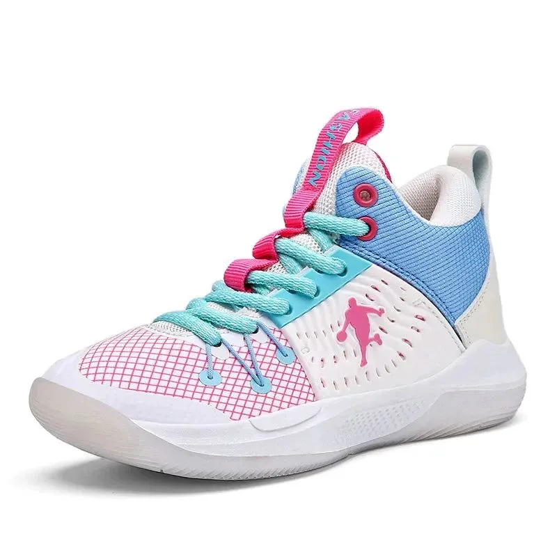 Kids Basketball Shoes Sport Cushion Children's Sneakers Non-Slip Rubber Sole Boys Casual Shoes for Girls Outdoor Walking Sneaker