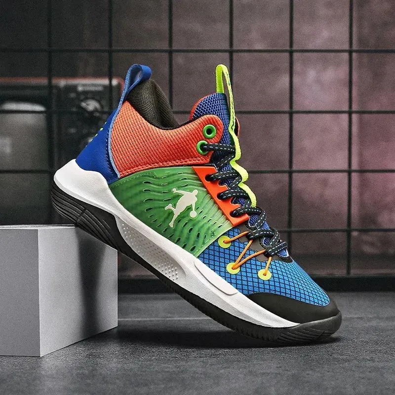 Kids Basketball Shoes Sport Cushion Children's Sneakers Non-Slip Rubber Sole Boys Casual Shoes for Girls Outdoor Walking Sneaker