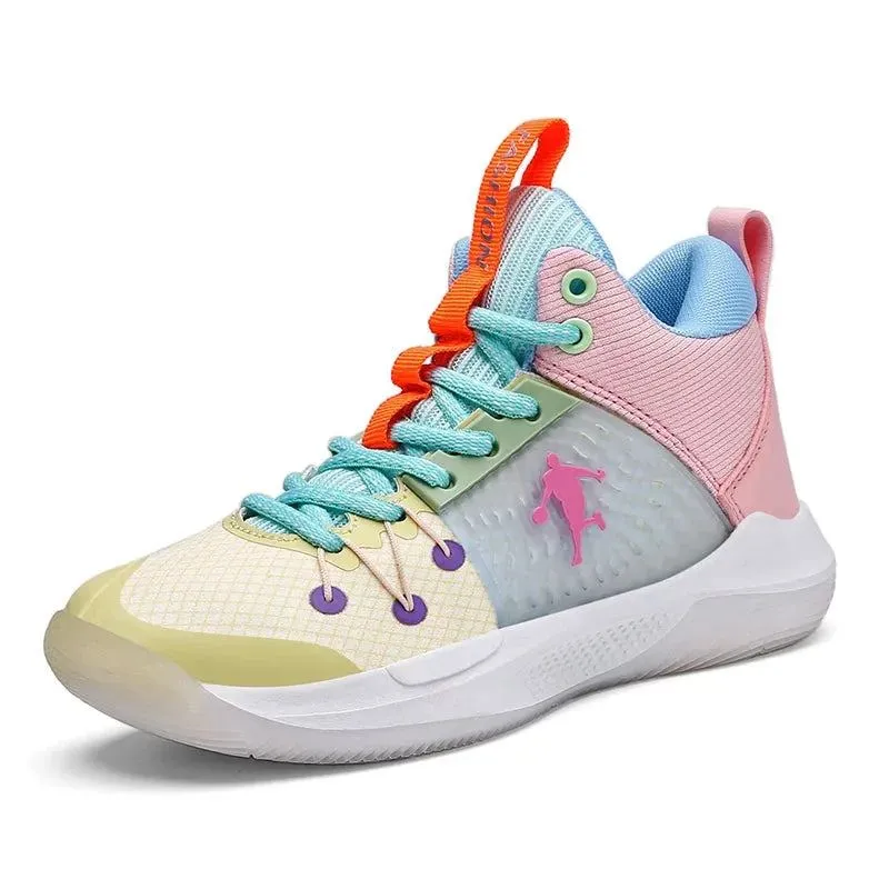 Kids Basketball Shoes Sport Cushion Children's Sneakers Non-Slip Rubber Sole Boys Casual Shoes for Girls Outdoor Walking Sneaker
