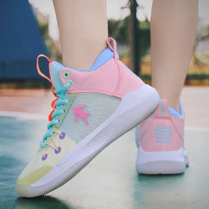 Kids Basketball Shoes Sport Cushion Children's Sneakers Non-Slip Rubber Sole Boys Casual Shoes for Girls Outdoor Walking Sneaker
