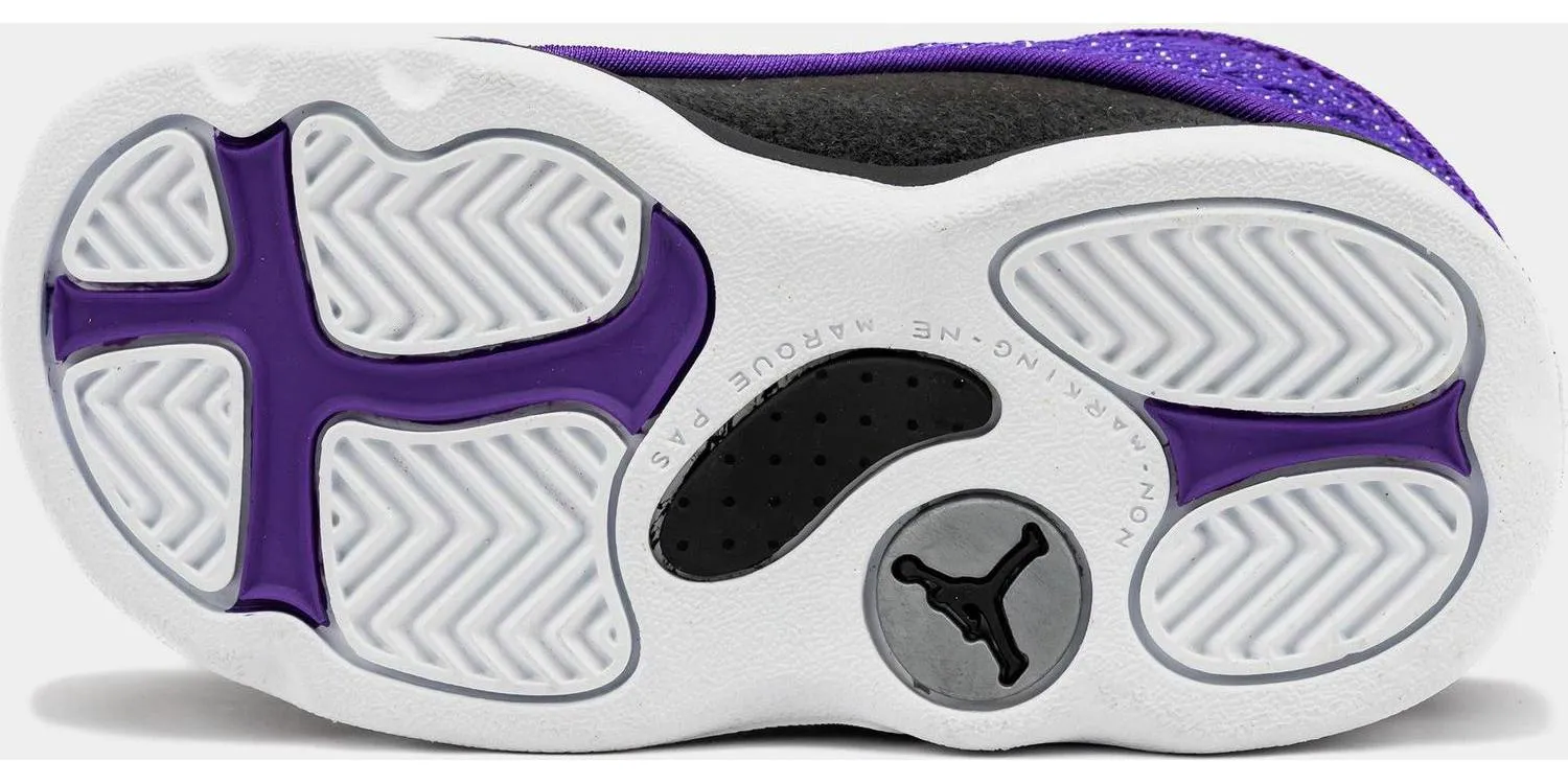 Kids Nike Air Jordan 13 Retro Venom TD Black Purple FD4647-501 Shoe Sneaker