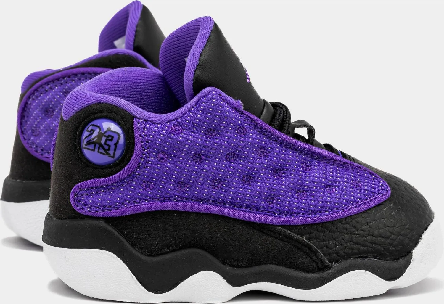 Kids Nike Air Jordan 13 Retro Venom TD Black Purple FD4647-501 Shoe Sneaker