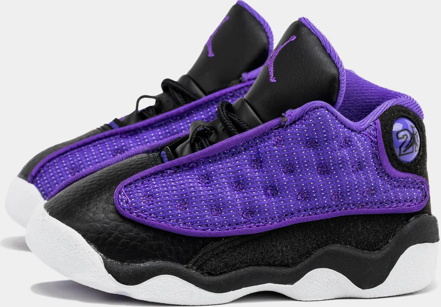 Kids Nike Air Jordan 13 Retro Venom TD Black Purple FD4647-501 Shoe Sneaker
