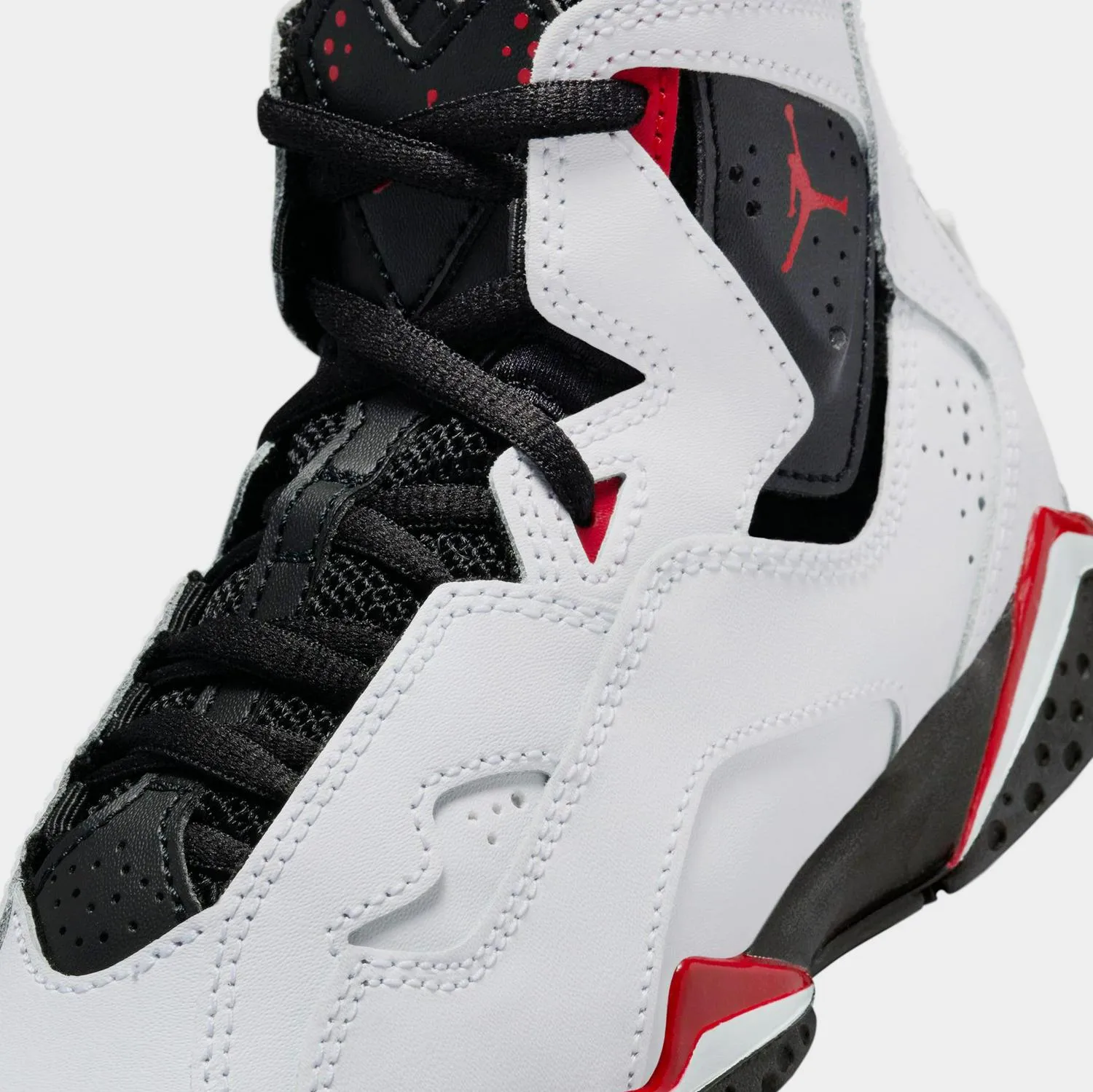 Kids Nike Air Jordan True Flight GS White Red Black 343796-160 Shoe Trainer