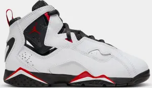 Kids Nike Air Jordan True Flight GS White Red Black 343796-160 Shoe Trainer