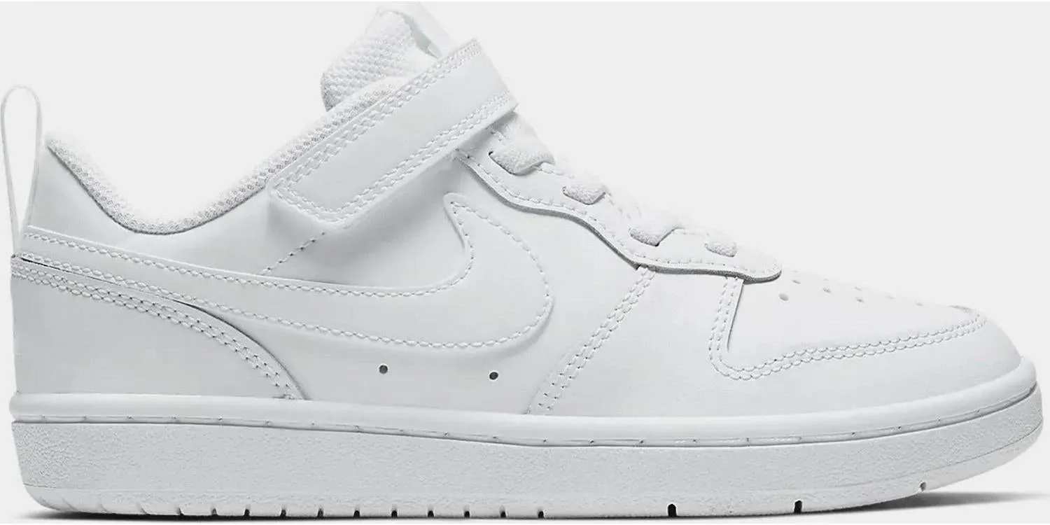 Kids Nike Court Borough Low 2 White BQ5451-100 Shoe Sneaker Trainer