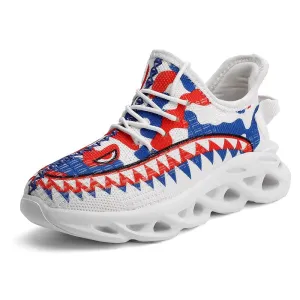 Kids Sneakers Comfortable Shark Shoes Twist Bottom Trainers