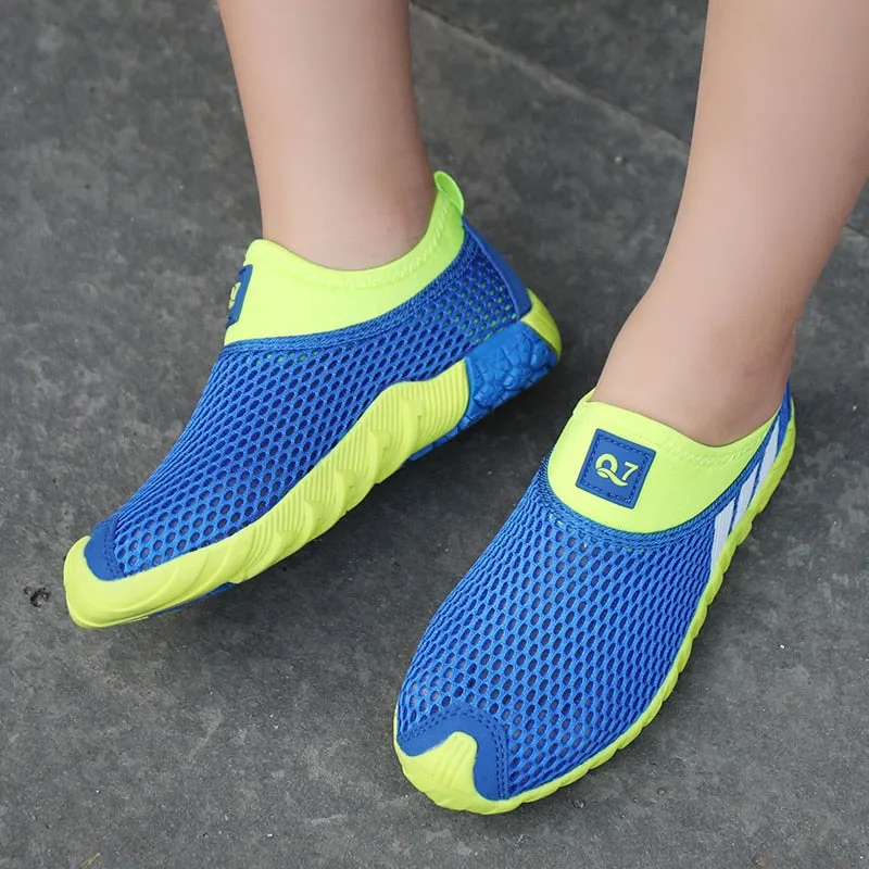 Kids Sneakers New Running Shoes Mesh Breathable Lightweight Running Shoes