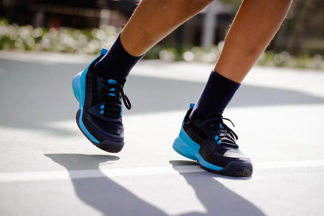 Kids' Tennis Shoes with Laces TS500 Fast - Nightsky
