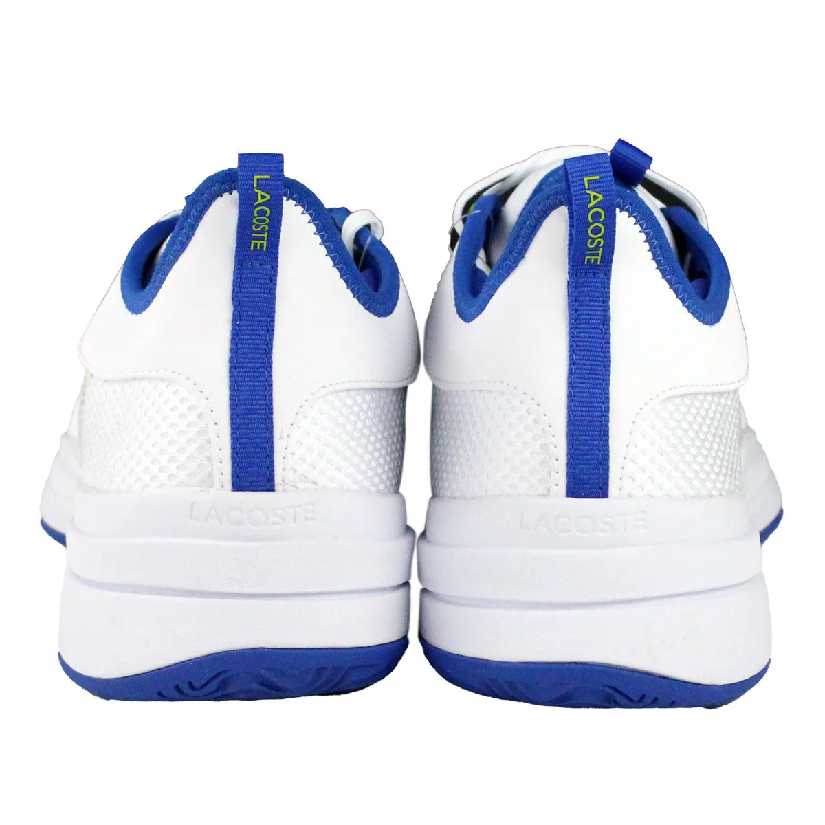 Lacoste AG-LT21 Textile Men's Tennis Shoes (White/Blue)