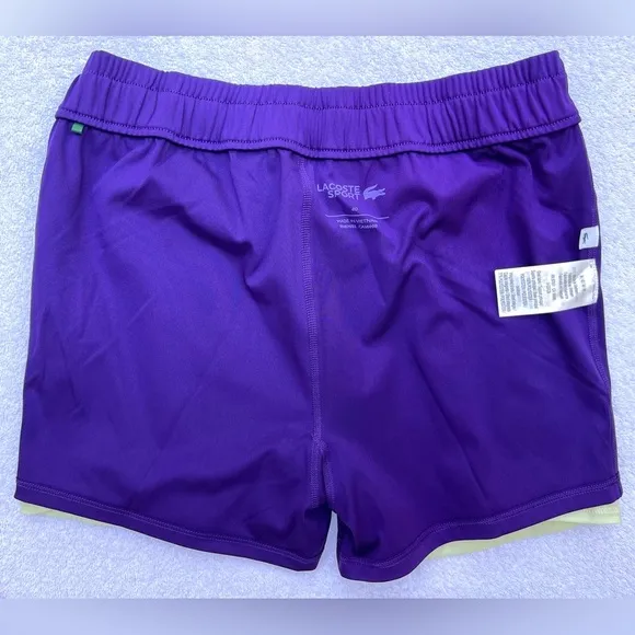 Lacoste Performance Women's Tennis Skirt - Beige / Purple - Size M 40