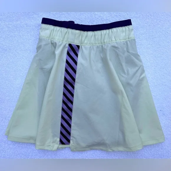 Lacoste Performance Women's Tennis Skirt - Beige / Purple - Size M 40