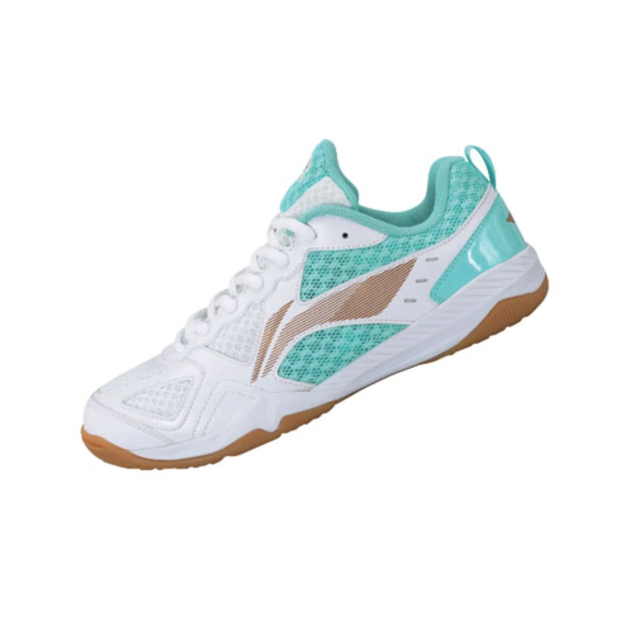 Li Ning Women's Table Tennis Shoes [Standard White/Electric Blue] APTP002-2