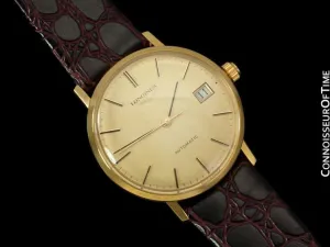 Longines Mens Automatic Watch with Quick-Setting Date - 18K Gold Plated & Stainless Steel SS