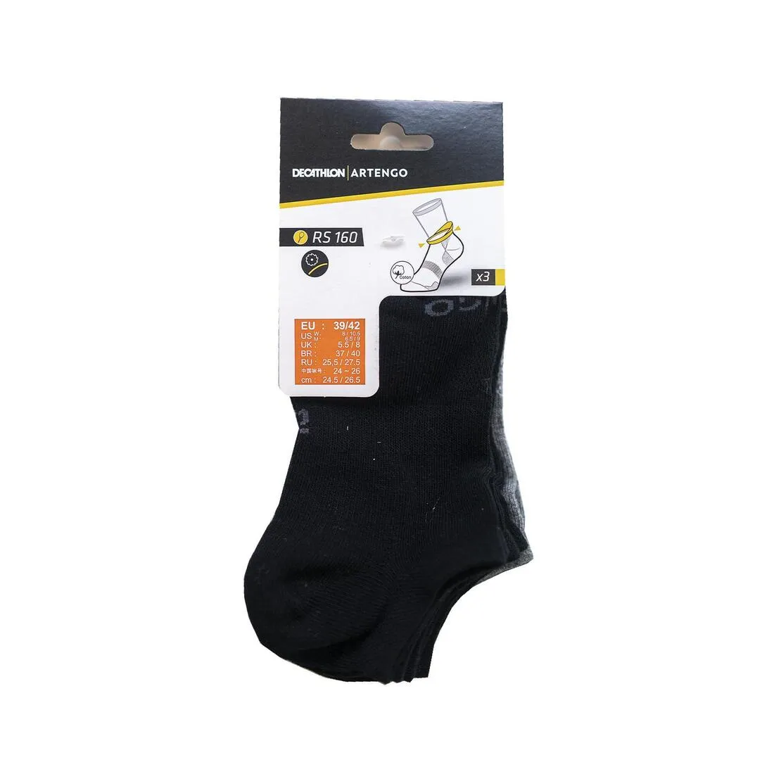 Low Sports Socks Tri-Pack RS 160