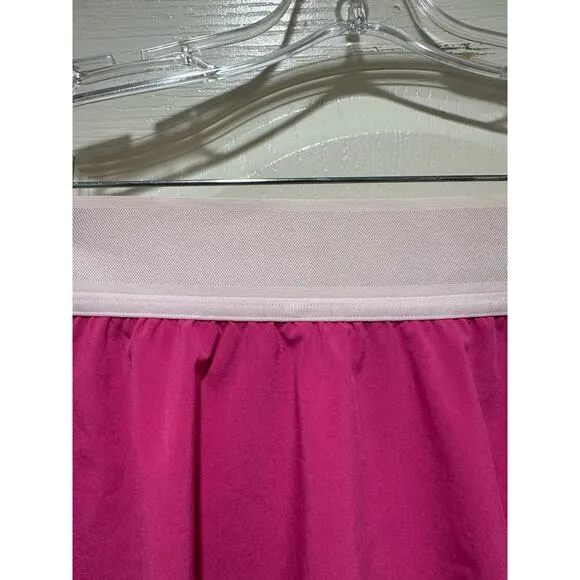Lululemon 8 Court Rival HR Skirt Sonic Pink White Size 10 Reg Tennis Golf NWOT