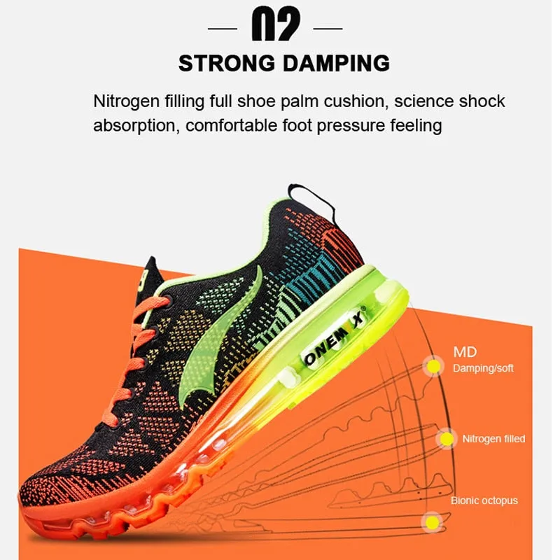 Men Road Running Shoes Mesh Knit Trainers