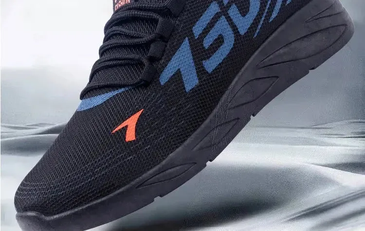 Men's casual sports shoes, lightweight sports shoes, white outdoor breathable mesh black running shoes, sports jogging tennis sh