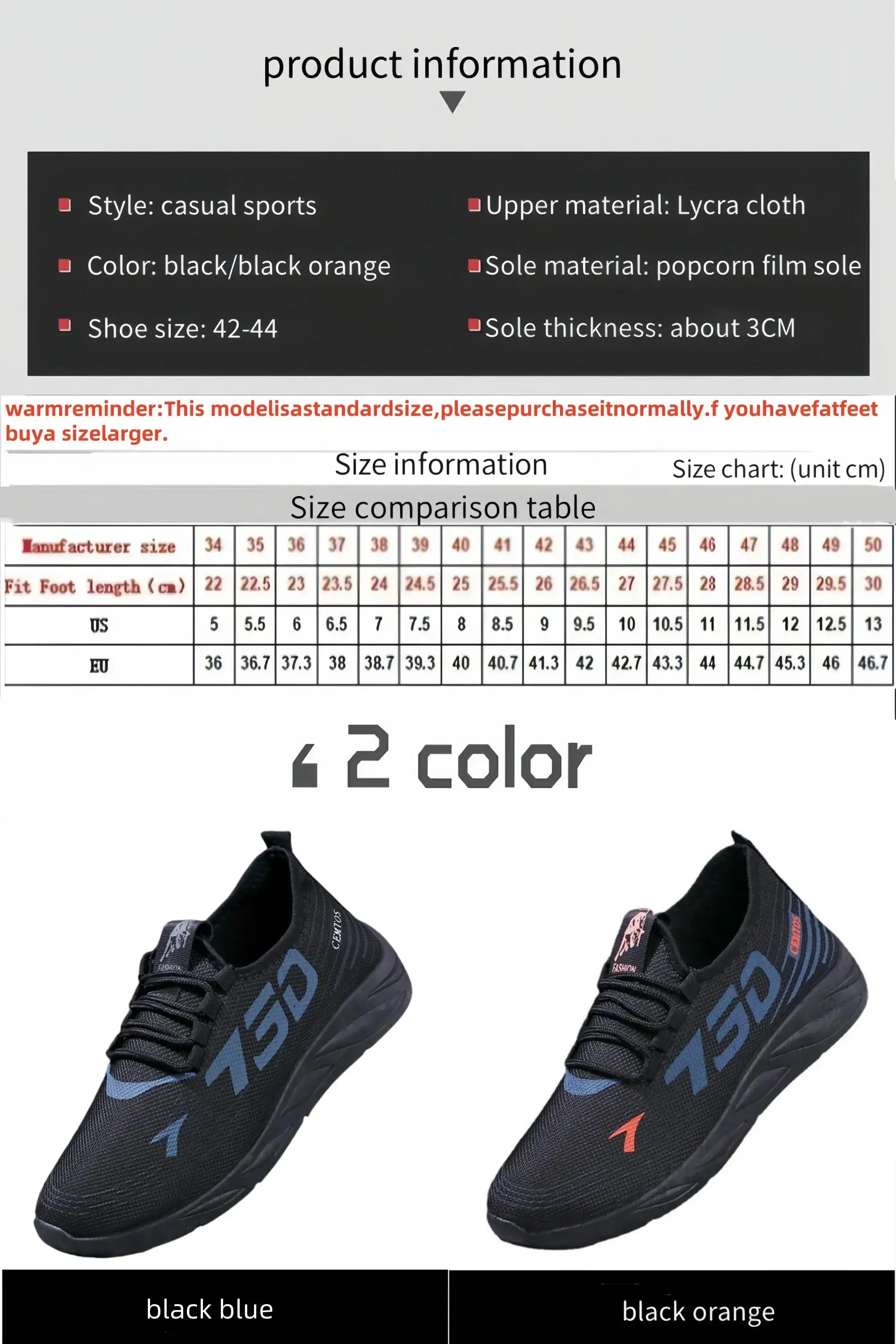 Men's casual sports shoes, lightweight sports shoes, white outdoor breathable mesh black running shoes, sports jogging tennis sh