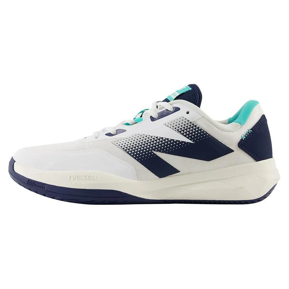 Men`s FuelCell 796v4 2E Width Tennis Shoes White and Navy