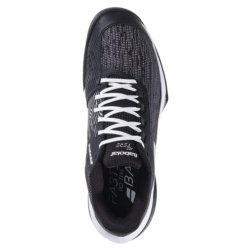 Men`s Jet Tere 2 Clay Tennis Shoes Black and White