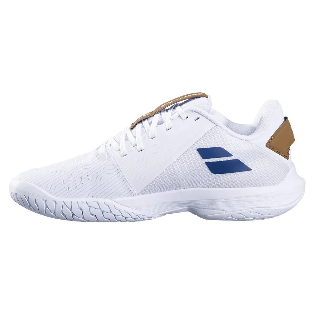 Men`s Jet Tere 2 Wimbledon Tennis Shoes White and Blue Navy