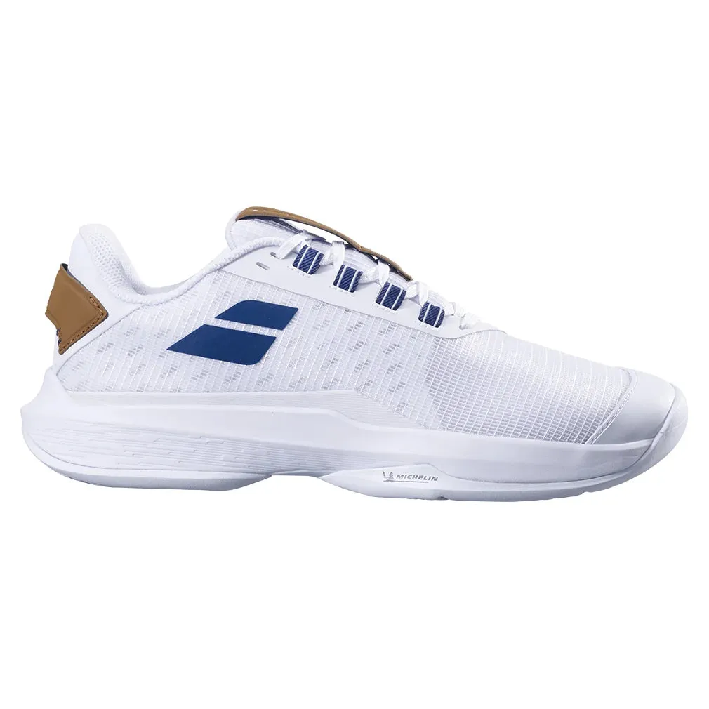 Men`s Jet Tere 2 Wimbledon Tennis Shoes White and Blue Navy