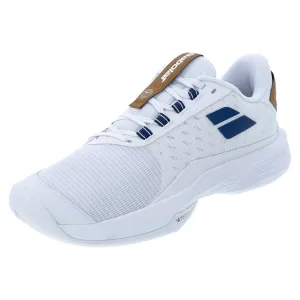 Men`s Jet Tere 2 Wimbledon Tennis Shoes White and Blue Navy